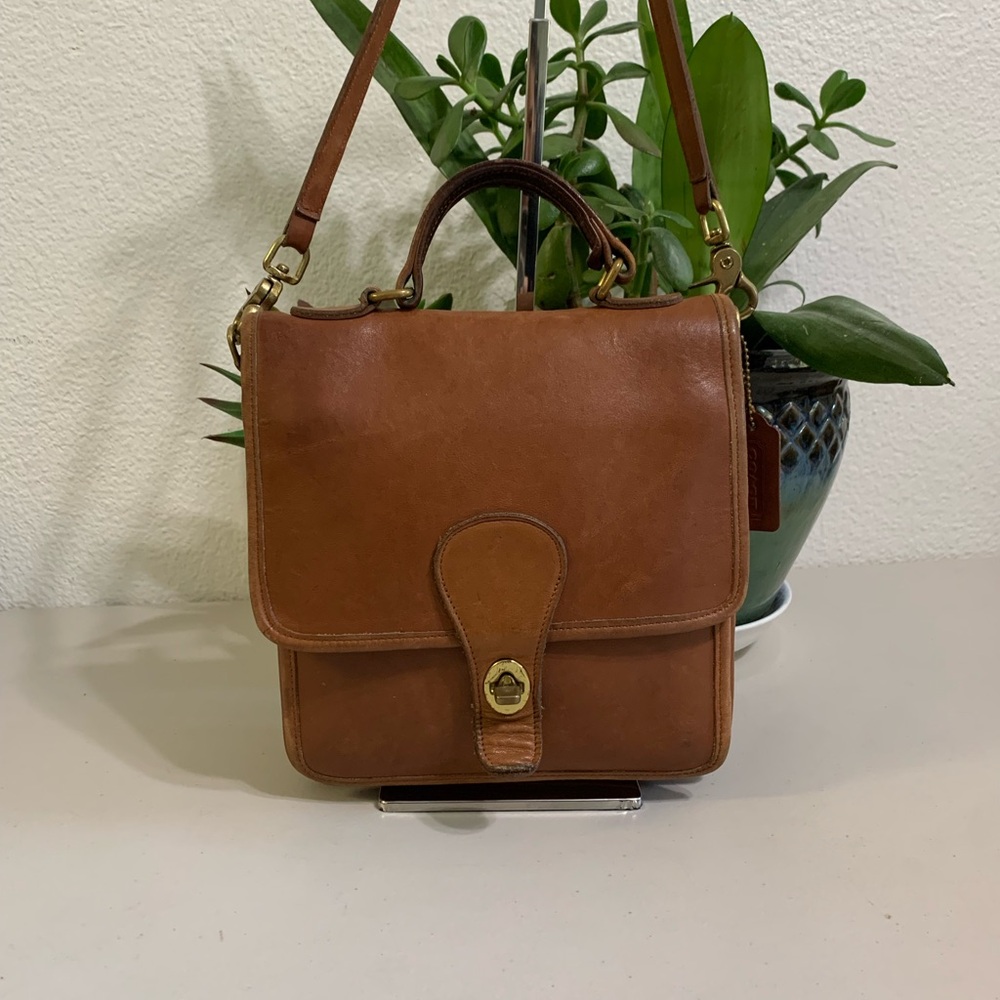💕👜 Vintage Coach 5130 Tan Leather Bag